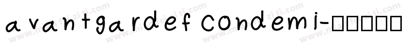 avantgardef condemi字体转换
